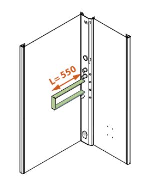 Mensola per Glax 2 2.0 L=550 Novellini.JPG
